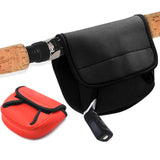 Maxbell Fishing Reel Bag Fishing Reel Protective Case Shockproof Tote Tackle Bag red