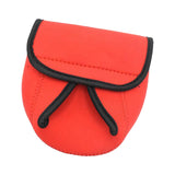Maxbell Fishing Reel Bag Fishing Reel Protective Case Shockproof Tote Tackle Bag red