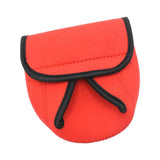 Maxbell Fishing Reel Bag Fishing Reel Protective Case Shockproof Tote Tackle Bag red