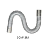 Maxbell Flue Extension Tube Chimney Fire Place Stove Pipe for Hot Tents Wood Stove 6cmx2m