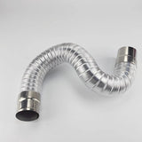 Maxbell Flue Extension Tube Chimney Fire Place Stove Pipe for Hot Tents Wood Stove 6cmx2m