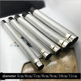 Maxbell Flue Extension Tube Chimney Fire Place Stove Pipe for Hot Tents Wood Stove 6cmx2m