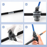 Maxbell Adjustable Rod Holders for Bank Fishing Tackle Tool Bracket Fish Pole Holder Black