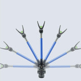 Maxbell Adjustable Rod Holders for Bank Fishing Tackle Tool Bracket Fish Pole Holder Blue