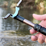 Maxbell Fishing Rod Rest Fishing Rod Rack Stand Fishing Accessory for Equipment Gray
