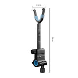 Maxbell Fishing Rod Holder Fishing Pole Holder Fishing Tool for Shore Men Fishing Black