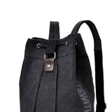 Maxbell Men's Canvas Backpack Rucksack Laptop Backpack for Mountaineering Hiking Black L