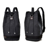 Maxbell Men's Canvas Backpack Rucksack Laptop Backpack for Mountaineering Hiking Black L