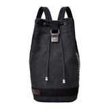 Maxbell Men's Canvas Backpack Rucksack Laptop Backpack for Mountaineering Hiking Black S