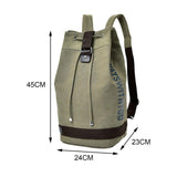 Maxbell Men's Canvas Backpack Rucksack Laptop Backpack for Mountaineering Hiking Green S