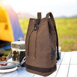 Maxbell Men's Canvas Backpack Rucksack Laptop Backpack for Mountaineering Hiking Coffee L