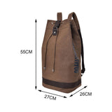 Maxbell Men's Canvas Backpack Rucksack Laptop Backpack for Mountaineering Hiking Coffee L