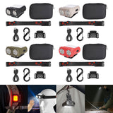 Maxbell Mini LED Headlamp Flashlight Body Sensor Lightweight with Head Strap Bright Black