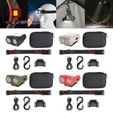 Maxbell Mini LED Headlamp Flashlight Body Sensor Lightweight with Head Strap Bright Black