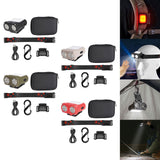 Maxbell Mini LED Headlamp Flashlight Body Sensor Lightweight with Head Strap Bright Black