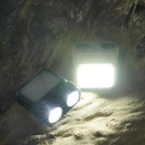 Maxbell Mini LED Headlamp Flashlight Body Sensor Lightweight with Head Strap Bright Black