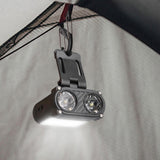 Maxbell Mini LED Headlamp Flashlight Body Sensor Lightweight with Head Strap Bright Black