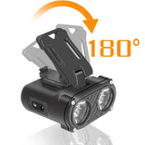 Maxbell Mini LED Headlamp Flashlight Body Sensor Lightweight with Head Strap Bright Black