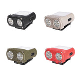 Maxbell Mini LED Headlamp Flashlight Body Sensor Lightweight with Head Strap Bright Khaki
