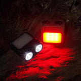 Maxbell Mini LED Headlamp Flashlight Body Sensor Lightweight with Head Strap Bright Khaki