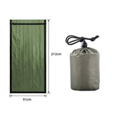Maxbell Emergency Sleeping Bag Waterproof Windproof Survival Gear Thermal Blanket Green