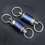 Maxbell Key Holder Portable Smooth Car Swivel Keychain for Outdoor Activity Hiking