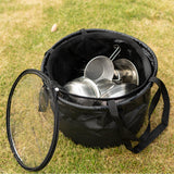 Maxbell with Mesh Cloth Bucket Collapsible Bucket 30L Water Basin for Fishing Hiking