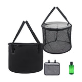 Maxbell with Mesh Cloth Bucket Collapsible Bucket 30L Water Basin for Fishing Hiking