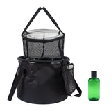 Maxbell with Mesh Cloth Bucket Collapsible Bucket 30L Water Basin for Fishing Hiking