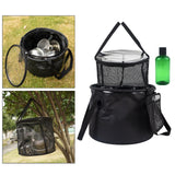 Maxbell with Mesh Cloth Bucket Collapsible Bucket 30L Water Basin for Fishing Hiking