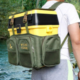 Maxbell Fishing Tackle Case Wear Resistant Lure Gears Storage Pouch for Sea Fishing