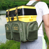 Maxbell Fishing Tackle Case Wear Resistant Lure Gears Storage Pouch for Sea Fishing