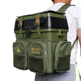 Maxbell Fishing Tackle Case Wear Resistant Lure Gears Storage Pouch for Sea Fishing