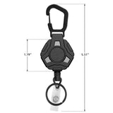 Maxbell Retractable Keychain Storage Hook Outdoor Carabiner for Picnic Outdoor