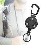 Maxbell Retractable Keychain Storage Hook Outdoor Carabiner for Picnic Outdoor