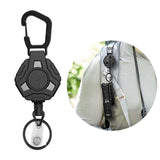 Maxbell Retractable Keychain Storage Hook Outdoor Carabiner for Picnic Outdoor