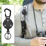 Maxbell Retractable Keychain Storage Hook Outdoor Carabiner for Picnic Outdoor