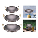 Maxbell Stainless Steel Wok Pot Stockpot Stewpot Skillet Kitchenware for Outdoor 8inch