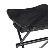 Maxbell Fishing Chair Footrest Aluminum Foldable Footstool for Beach Camping Hiking Black