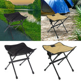 Maxbell Fishing Chair Footrest Aluminum Foldable Footstool for Beach Camping Hiking Black