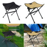 Maxbell Fishing Chair Footrest Aluminum Foldable Footstool for Beach Camping Hiking Black