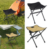 Maxbell Fishing Chair Footrest Aluminum Foldable Footstool for Beach Camping Hiking Black