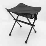 Maxbell Fishing Chair Footrest Aluminum Foldable Footstool for Beach Camping Hiking Black