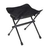 Maxbell Fishing Chair Footrest Aluminum Foldable Footstool for Beach Camping Hiking Black