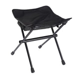 Maxbell Fishing Chair Footrest Aluminum Foldable Footstool for Beach Camping Hiking Black