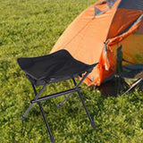 Maxbell Fishing Chair Footrest Aluminum Foldable Footstool for Beach Camping Hiking Black