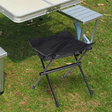 Maxbell Fishing Chair Footrest Aluminum Foldable Footstool for Beach Camping Hiking Black