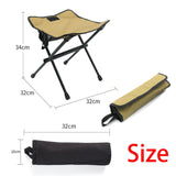 Maxbell Fishing Chair Footrest Aluminum Foldable Footstool for Beach Camping Hiking Khaki