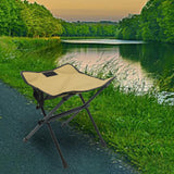 Maxbell Fishing Chair Footrest Aluminum Foldable Footstool for Beach Camping Hiking Khaki