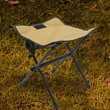 Maxbell Fishing Chair Footrest Aluminum Foldable Footstool for Beach Camping Hiking Khaki